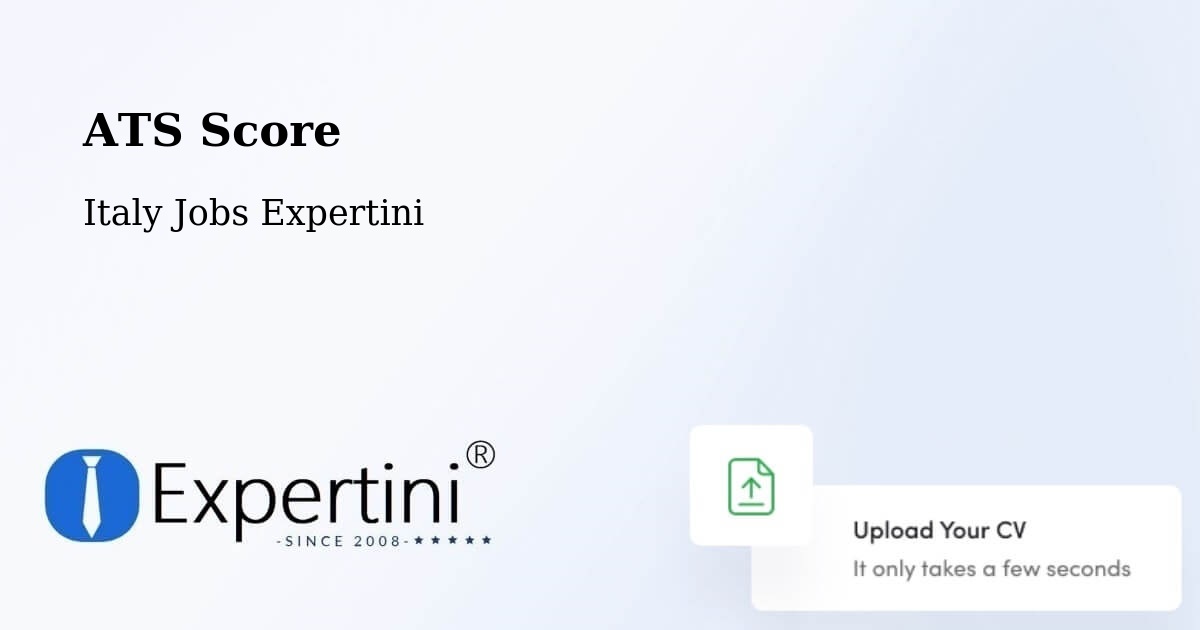 Resume ATS Score & Job Description Match Tool – Prato - Italy Jobs Expertini