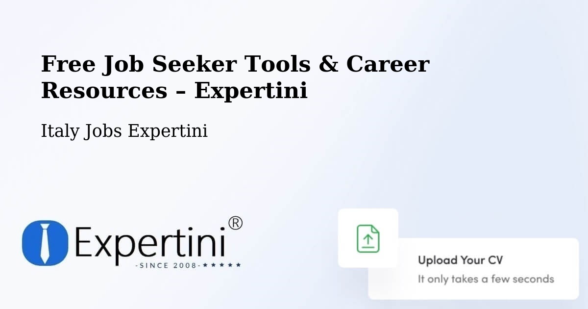 Free Job Seeker Tools & Career Resources – Prato - Prato, Italy Jobs Expertini