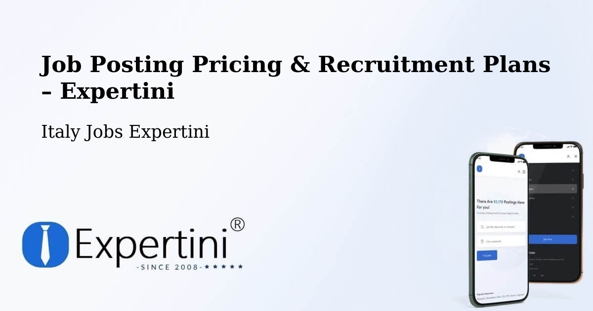 Job Posting Pricing & Recruitment Plans – Prato - Prato, Italy Jobs Expertini